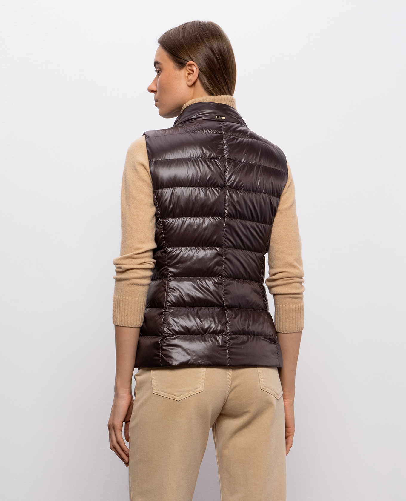 Brown down vest GIULIA Herno 4