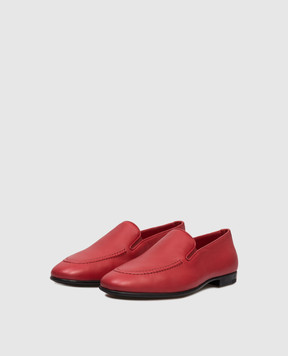 Stefano Ricci Red leather loafers UC38G2361NPS