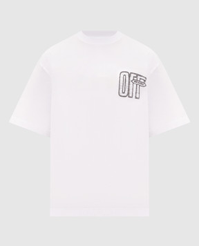 Off-White White T-shirt with Arrow logo print 44MAA120F26J00Y