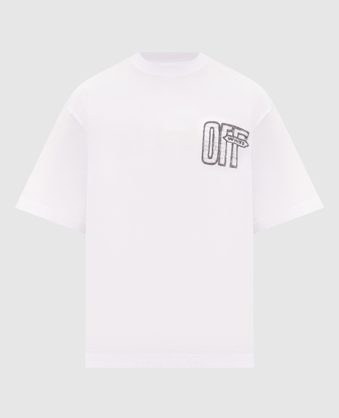 White T-shirt with Arrow logo print