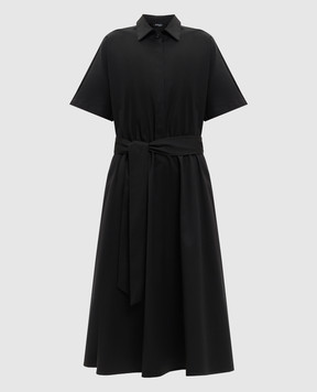 Kiton Black midi dress D59304K05H98