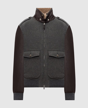 Brunello Cucinelli Gray combination jacket MM4006004