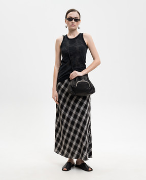 Y`S Yamamoto Black T-shirt with a pattern YKK43036