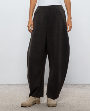 BOBOUTIC Brown wool and cashmere pants 5136