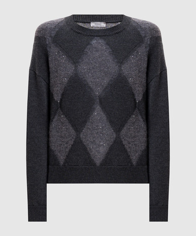 Pull en laine grise