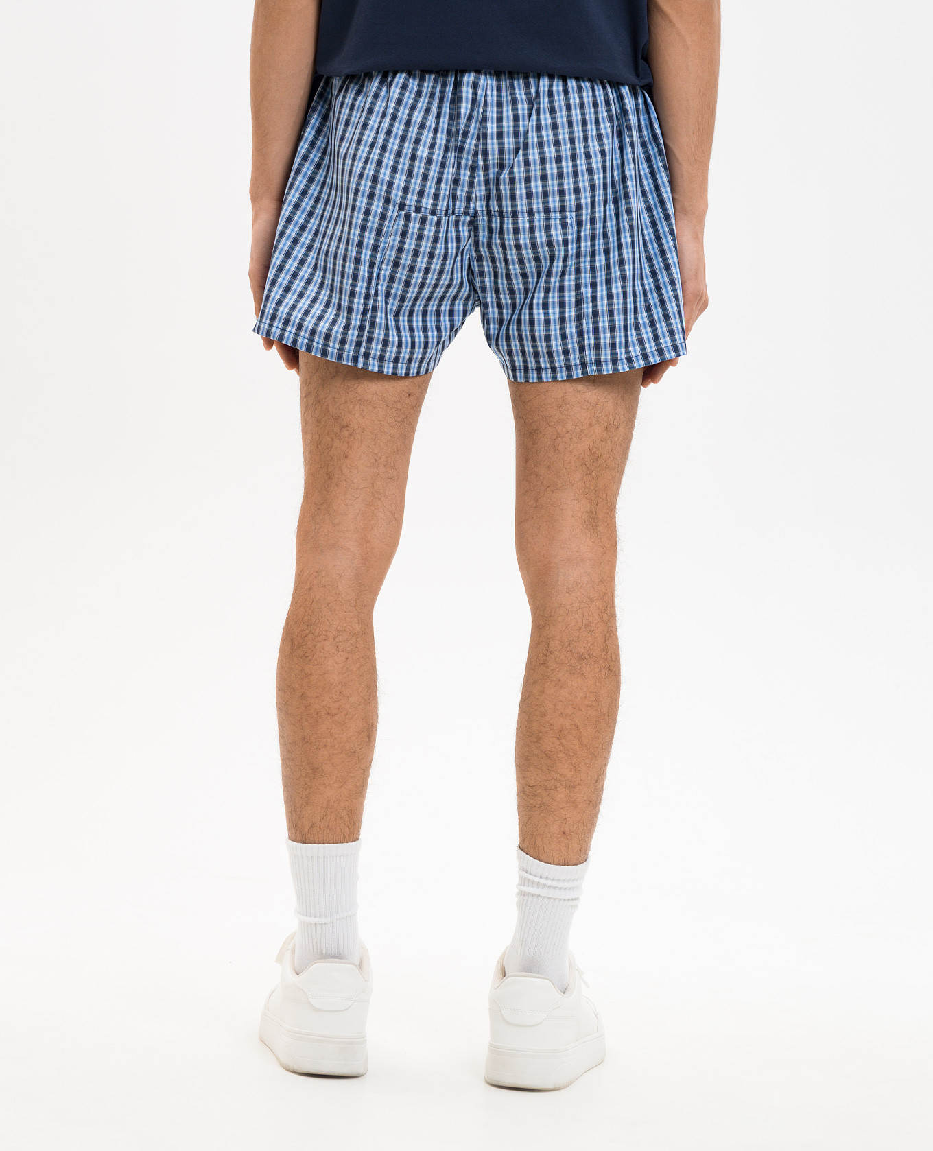 

Blue checked pajama shorts Vetements