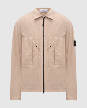 Stone Island Beige zip-up shirt L1S151200005S0298