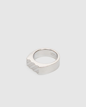Off-White Silver ring OMOC07NC99MET001