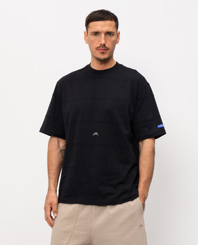 A Cold Wall Black T-shirt with monogram print ACWMTS253A