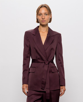 Peserico Purple jacket with belt S01250A05433