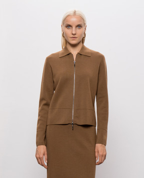 Max Mara Brown wool cardigan MMLSNACK