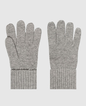 Herno Gray cashmere gloves GUA00004D71047