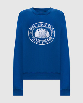 Sporty & Rich Blue sweatshirt with print ST10382279BL164