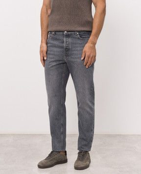 Brunello Cucinelli Blue jeans with a worn effect M229PO2090