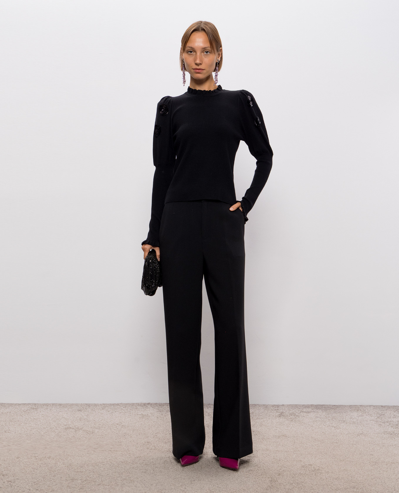 Black sequined jumper Twinset 2