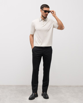 Dolce&Gabbana Black wool pants GY10MTFUBEC