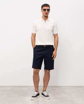 Stefano Ricci Blue linen shorts M1T6100180LCTL1U