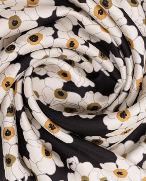 Valentino White silk scarf with floral print 8W2EI114MIG