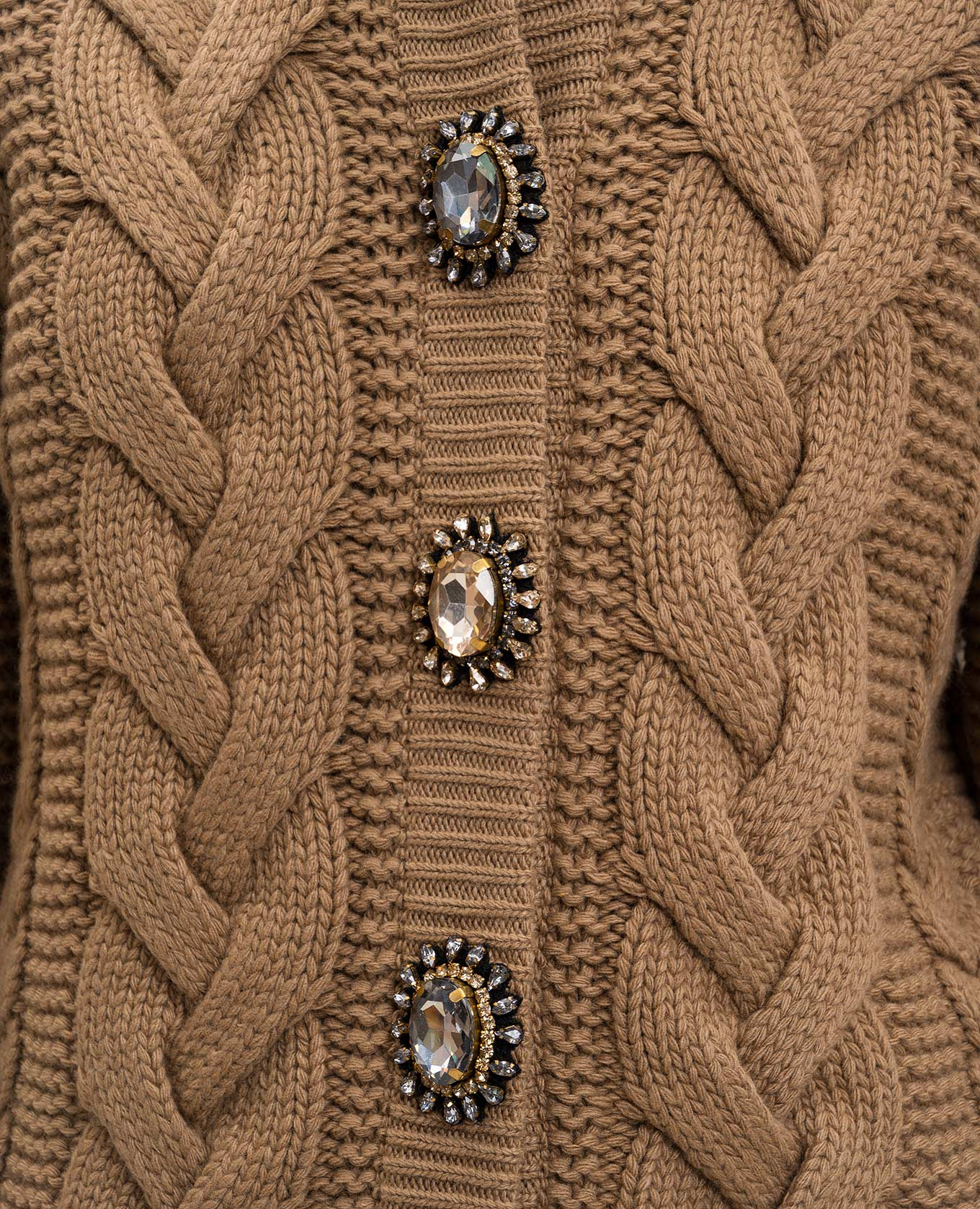 

Brown Portrait cardigan with wool and cashmere La DoubleJ
