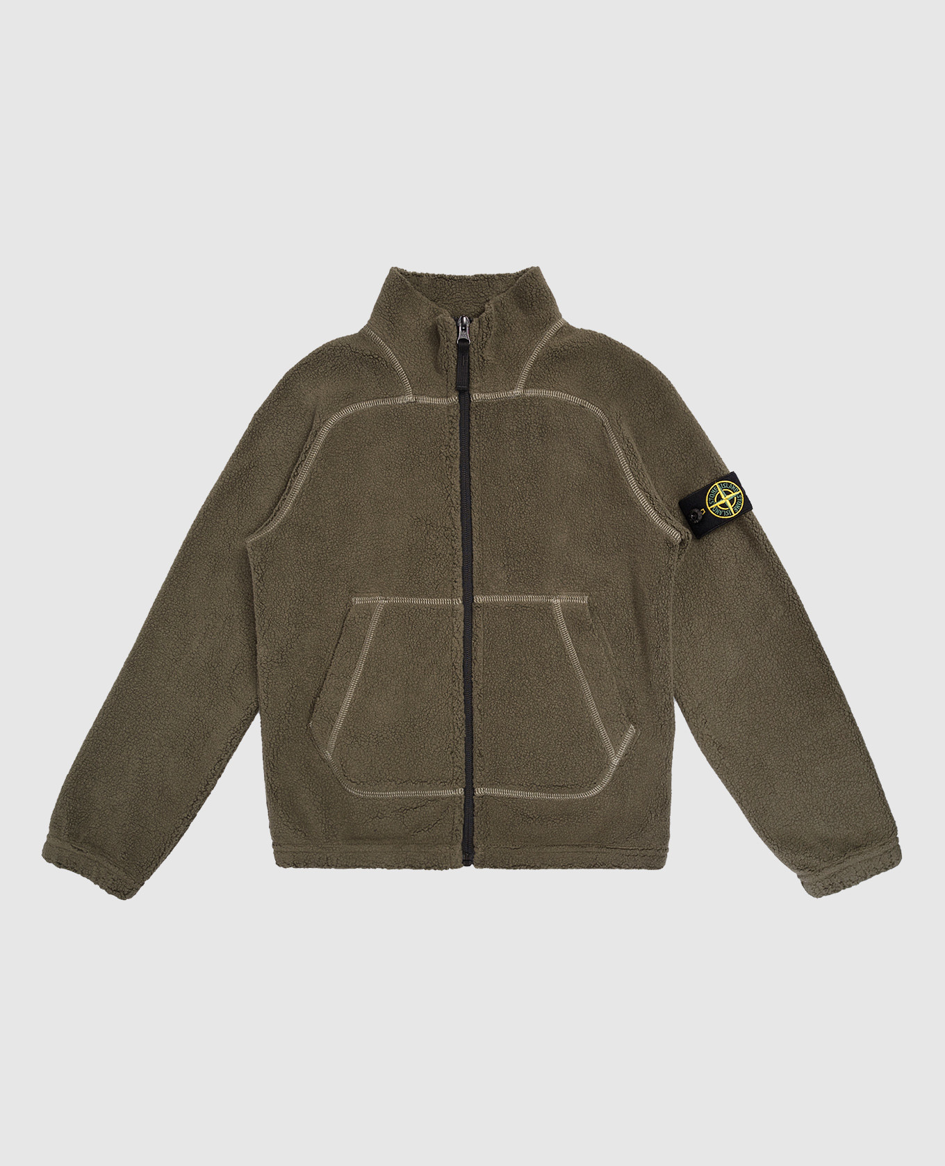 

Children's green sports jacket with logo Stone Island