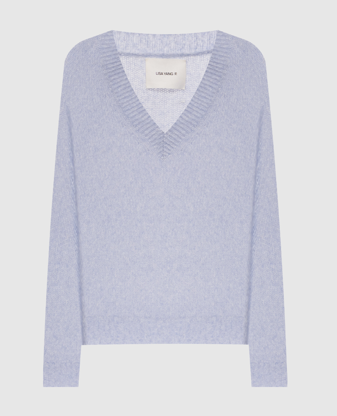 Leona blue cashmere and silk pullover LISA YANG