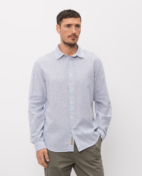 Woolrich White striped linen shirt CFWOSI2015MRUT3977