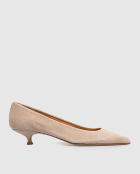 Aeyde Beige suede Cari shoes PU0667009224126