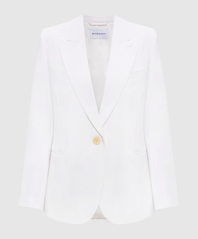 White jacket with wool
