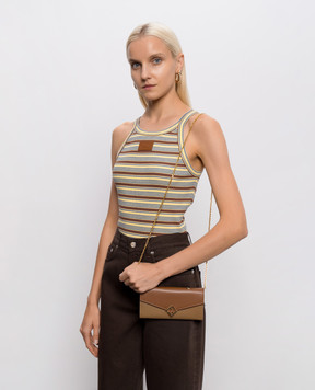 Fendi Brown leather FF clutch 8M0530ALV4