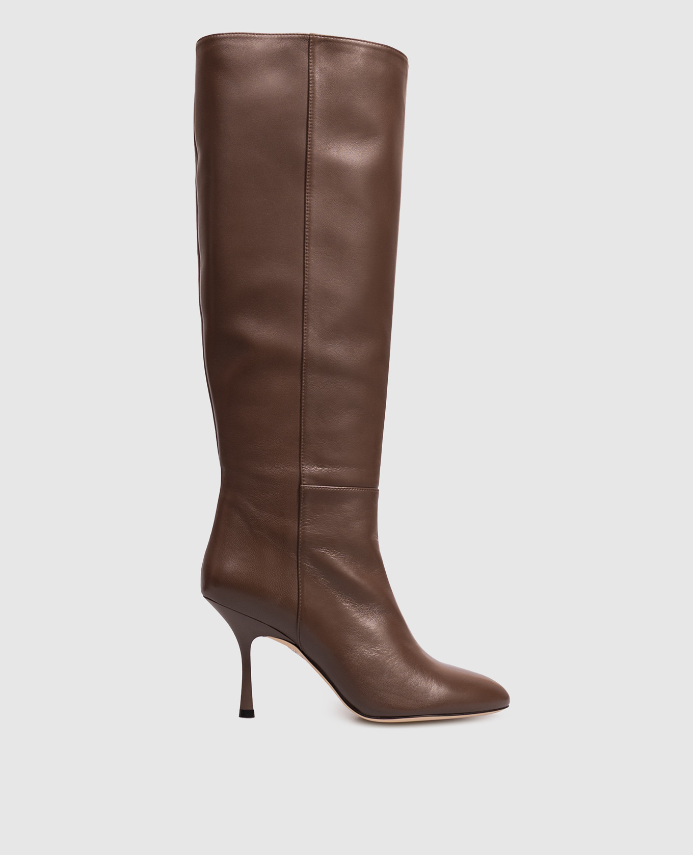 Brown leather boots MADISON