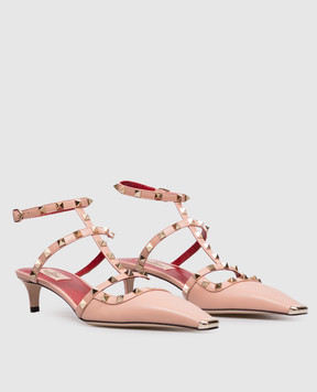 Valentino Pink Rockstud leather sandals 9W2S0PV0WZD