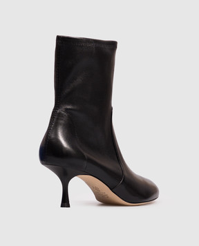 Stuart Weitzman Black leather ankle boots MADISON SO508