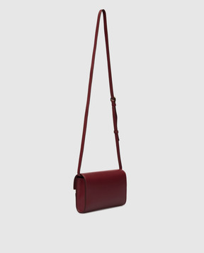 Savette Symmetry burgundy leather crossbody bag H03801