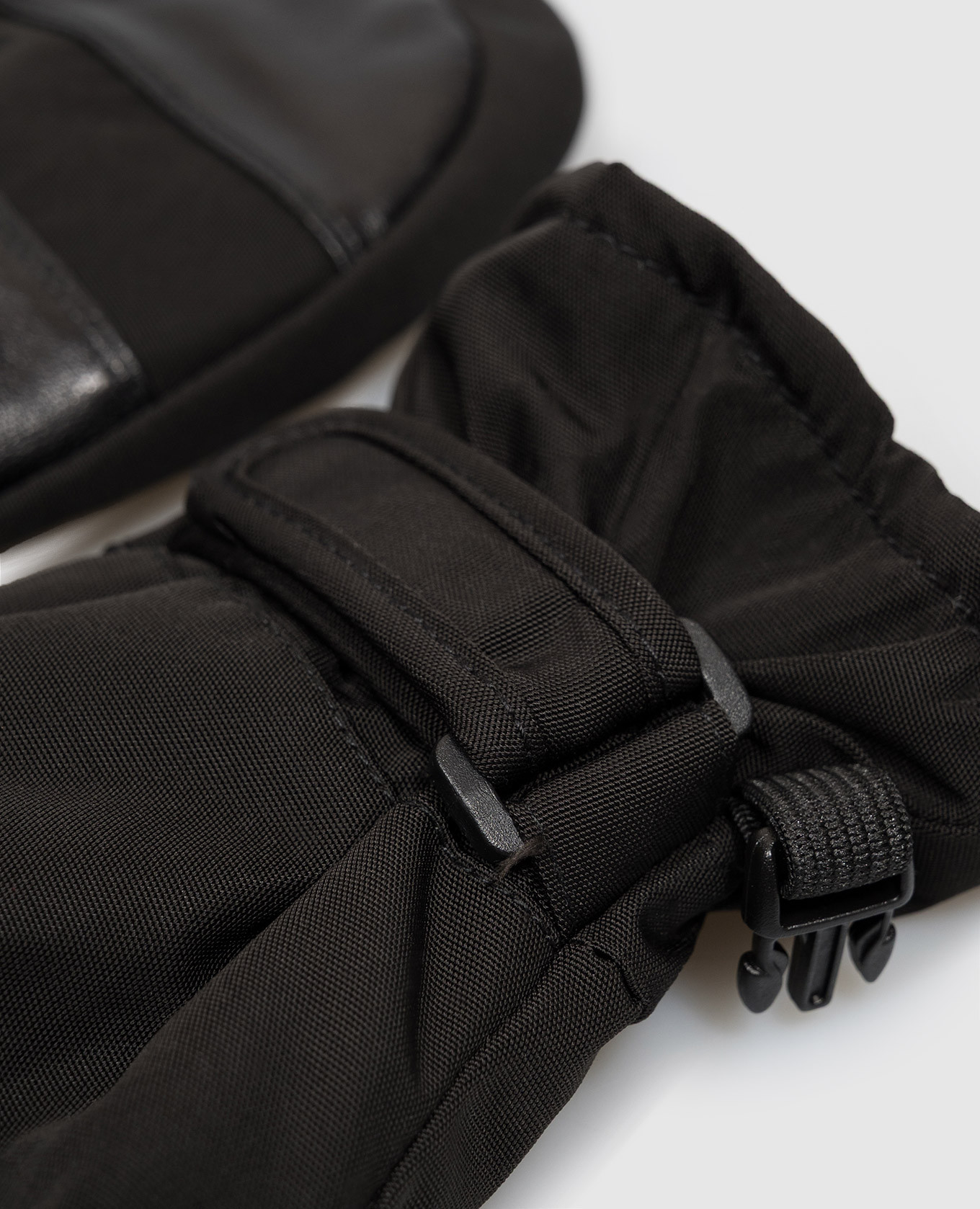 Children's combination gloves in black Yves Salomon Enfant 2