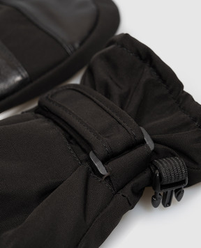 Yves Salomon Enfant Children's combination gloves in black 23WEA010XXM20W