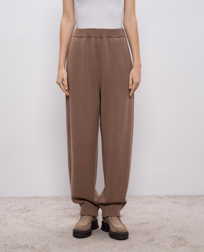 Demiur Brown cashmere joggers CASH424