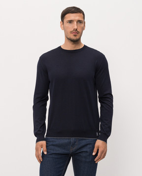 Stefano Ricci Blue wool, silk and cashmere jumper KE08004G01E26374