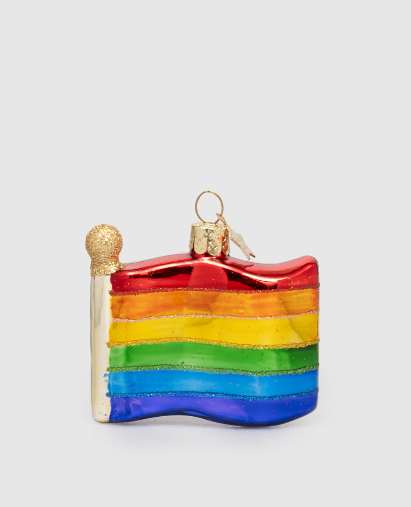 

Rainbow Flag Christmas tree toy Vondels, White