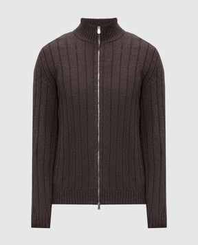 Brunello Cucinelli Brown cashmere cardigan M22506006
