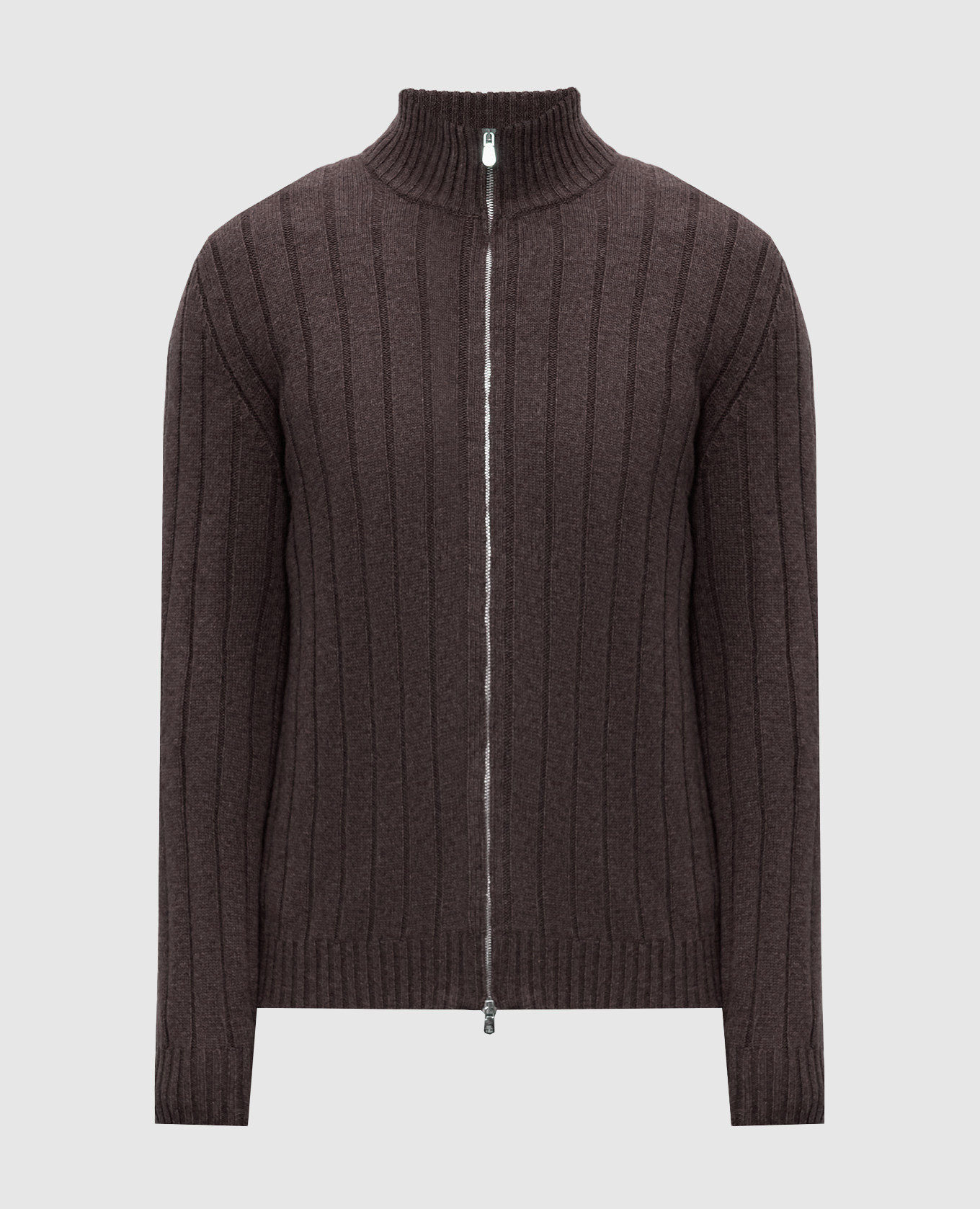 Brown cashmere cardigan