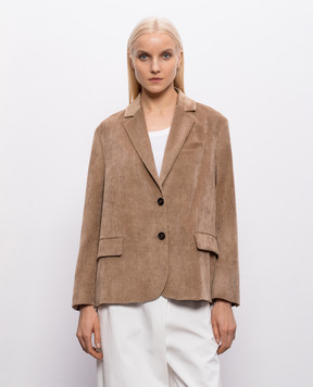 Brunello Cucinelli Brown corduroy jacket MG5477201P