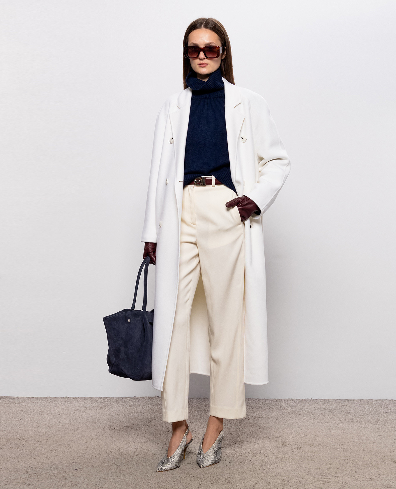 Blue JONAH cashmere sweater Loulou de Saison 2