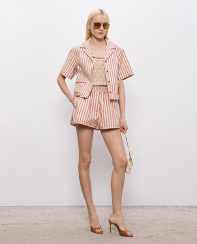 Fendi Beige striped shirt FLF862AOHT