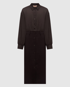 Twinset Brown shirt dress 262TF2012