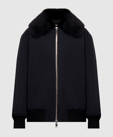Black jacket with fur