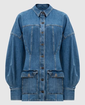 The Attico Blue denim shirt dress 260WCA00482DDS001AA
