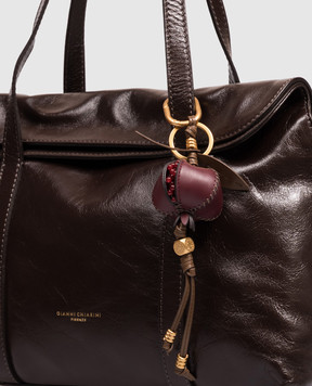 Gianni Chiarini Burgundy pomegranate-shaped keychain PCPOMENGRANATE10