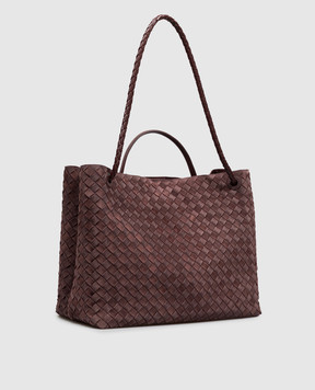 Bottega Veneta Andiamo burgundy suede bag 766019V5ZZ1