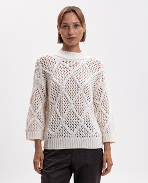 Peserico Ivory wool sweater A99273F03R09341