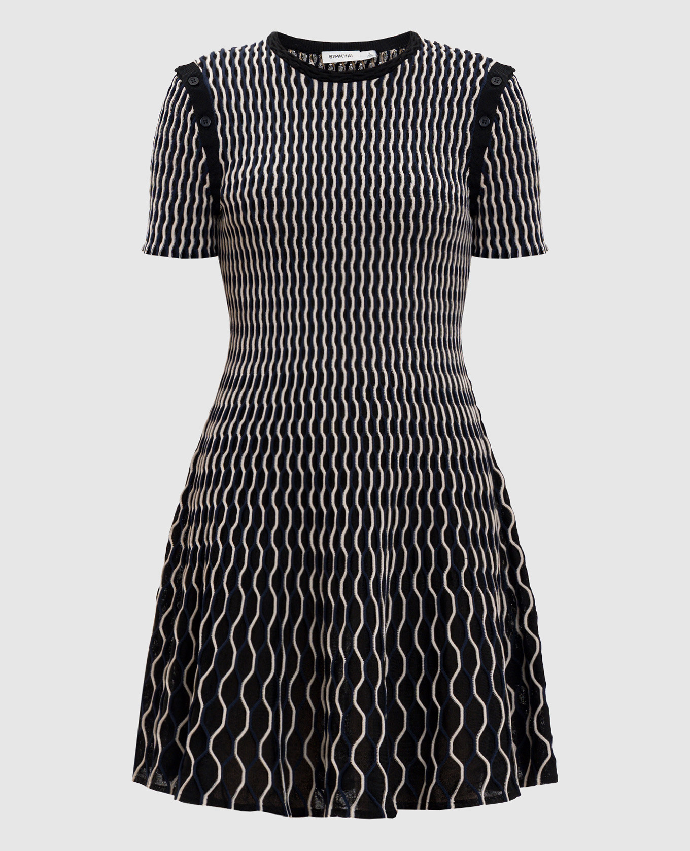 

Baylor black patterned dress Simkhai